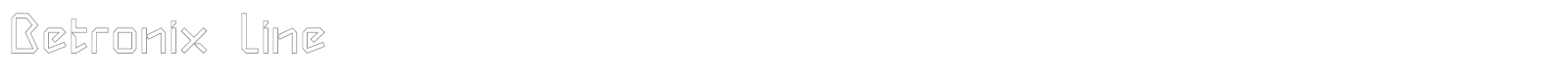 Betronix font preview